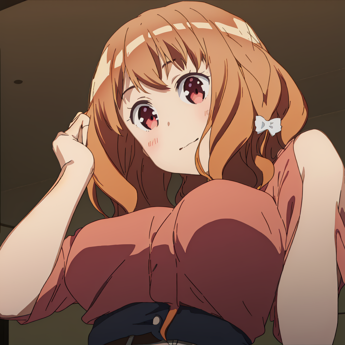 01498-2620216431-masterpiece,best quality,1girl,solo,nice hand,good hand,_, Miyako_Shirakawa, peach hair, _from below,.png